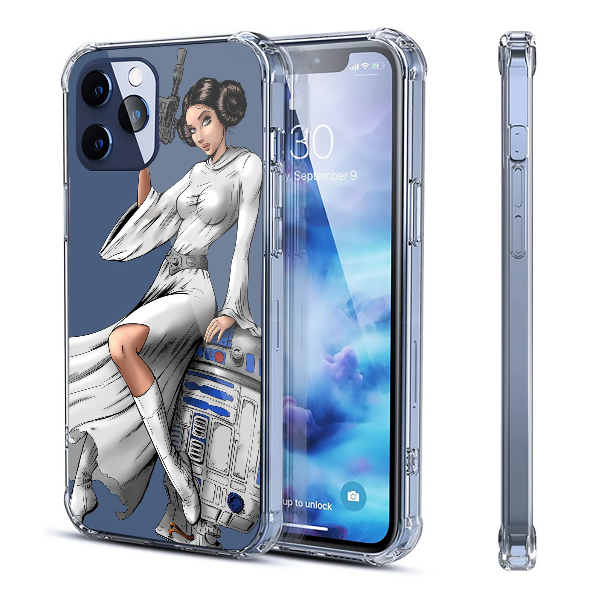（画像用） スター・ウォーズ Star Wars 【iPhone 12シリーズ対応】透明スマホケース（クリアソフトケース）